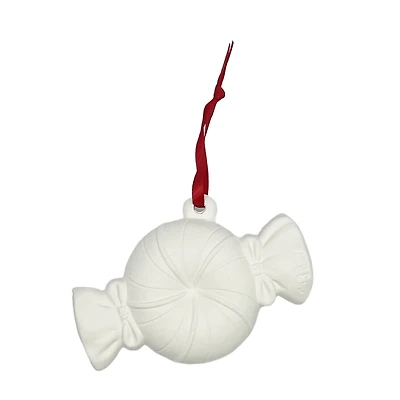 4.25" DIY Ceramic 3D Peppermint Ornament by Make Market®