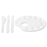 12 Pack: Paint Palette with Painting Knives by Craft Smart®