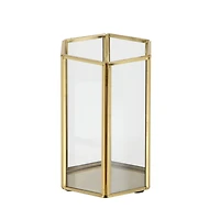 CosmoLiving by Cosmopolitan Gold Glass Modern Lantern Set