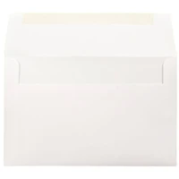 JAM Paper A10 Bright White Wove Strathmore Invitation Envelopes