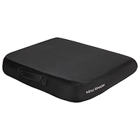 Mind Reader 18" Black Anti-Slip Seat Cushion with Carry Handle