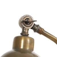 2ft. Brass Stainless Steel Desk Lamp with Double Shades