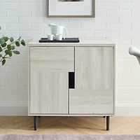 Walker Edison Birch/Magenta Interior Modern Accent Cabinet