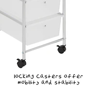 Honey Can Do 3 Drawer Plastic Storage Cart