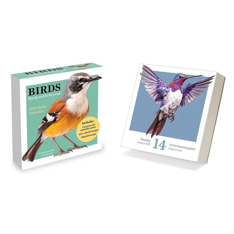 TF Publishing 2025 Birds: Backyard & Beyond Daily Desktop Calendar