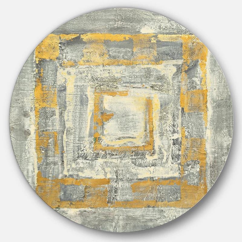 Designart - Gold Glam on Grey Tapestry I