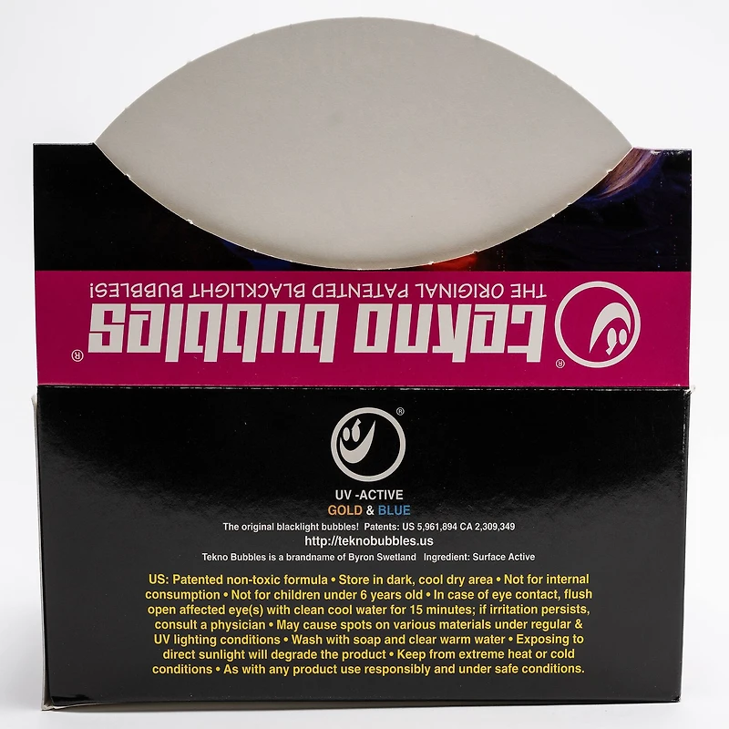 Atomic Bubbles 4oz. Blue & Gold Tekno Bubbles, 12ct.