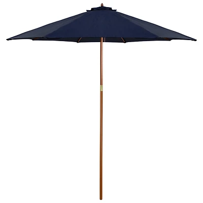 9ft. Outdoor Patio Market Umbrella with Wooden Pole