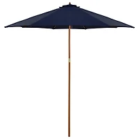 9ft. Outdoor Patio Market Umbrella with Wooden Pole