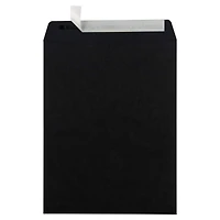 JAM Paper 10" x 13" Smooth Black Open End Catalog Envelopes