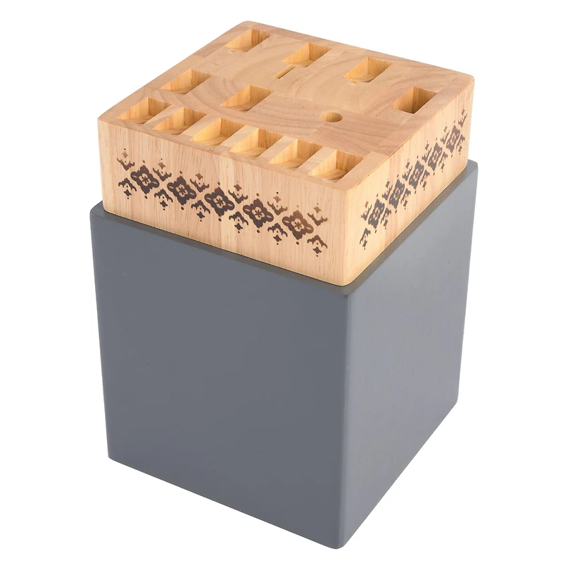 Spice by Tia Mowry Savory Saffron Gray 14 Piece Cutlery Set