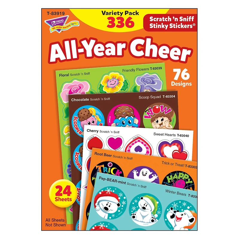 Trend Enterprises® All Year Cheer Stinky Stickers®