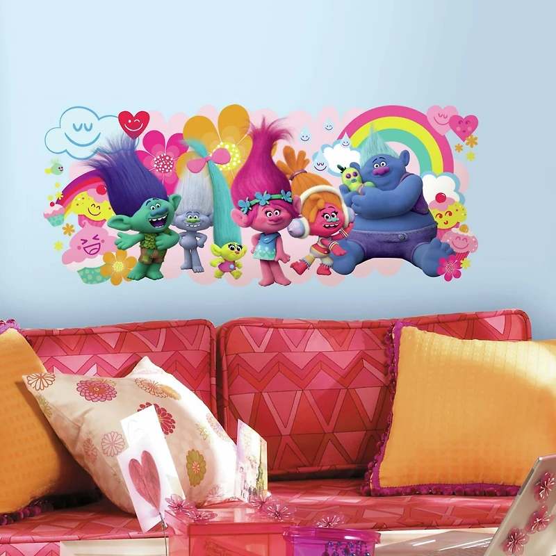 RoomMates Trolls Movie Giant Peel & Stick Wall Decal