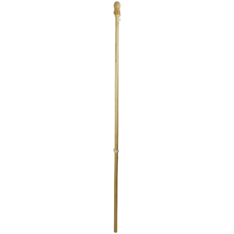 5ft. Wooden Flagpole with Anti-Furling Ring & Bracket Kit
