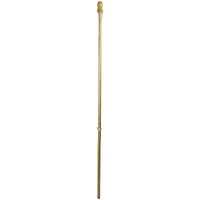 5ft. Wooden Flagpole with Anti-Furling Ring & Bracket Kit