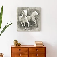 Running Horses 20" x 20" Canvas Wall Art