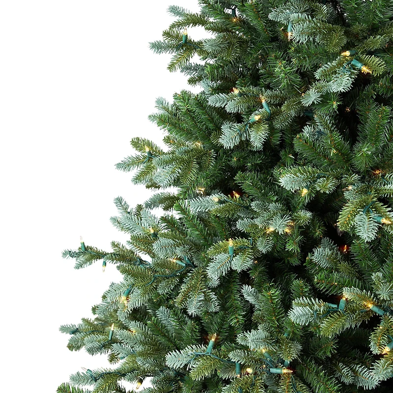 7.5ft. Pre-Lit Real Touch™️Full Blue Spruce Artificial Christmas Tree, Clear Lights