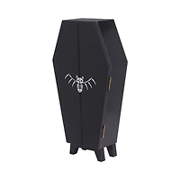 14" Black & Pink Leopard Print Coffin Tabletop Décor by Ashland®