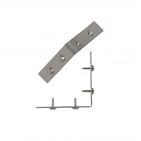 Dritz® Home Nickel Small Campaign Textured Right Angles, 4ct.