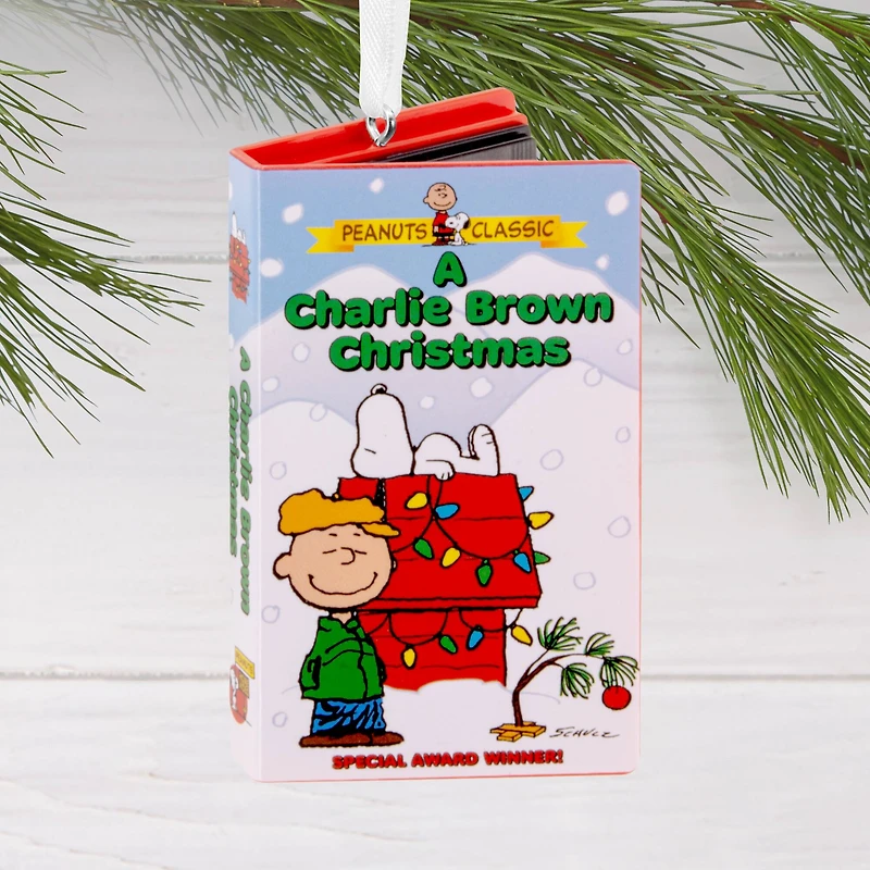 Hallmark Peanuts® 3" A Charlie Brown Christmas Retro Video Cassette Case Ornament