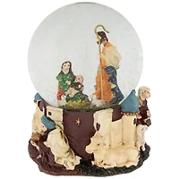 5.5" Nativity Scene Musical Snow Globe Glitterdome
