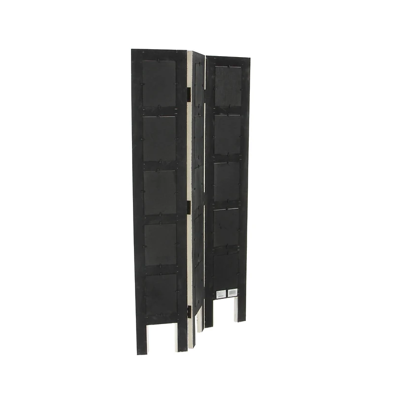 White Wood Farmhouse Room Divider Screen