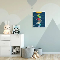 Stupell Industries Our Solar System Facts Kid's Educational Illustration Canvas Wall Art