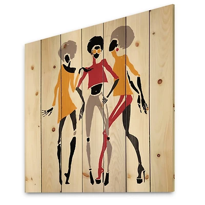 Designart - African American Women Silhouettes II