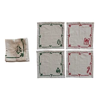 Hello Honey® 10" Holiday Icon Cocktail Napkin Set