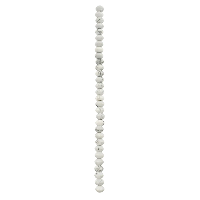 White Howlite Bicone Beads, 8mm by Bead Landing™