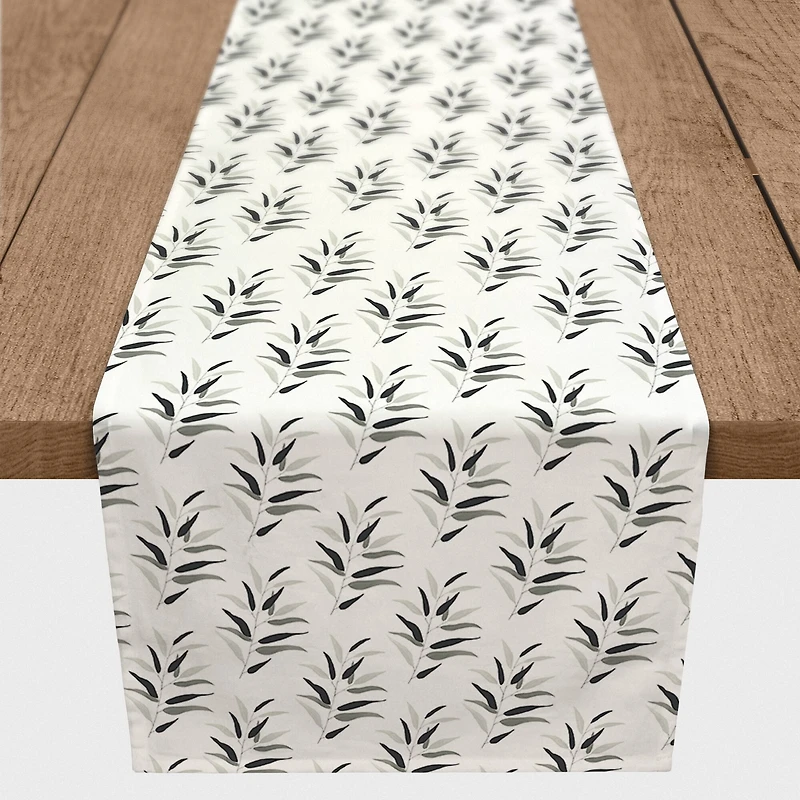 Dark Leaves Indoor/Outdoor Table Runner
