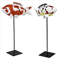 Design Toscano Japanese Floating Koi Sculpture Collection Set