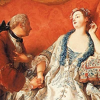 27" The Declaration of Love 1735 Canvas Replica Painting