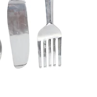 Silver Aluminum Utensil Wall Décor Set