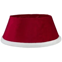 25" Red Santa Suit Round Christmas Tree Collar