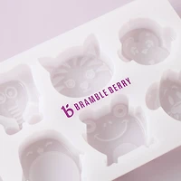 Bramble Berry 6 Cavity Kids Animals Silicone Mold