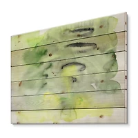 Designart - Abstract Pond of Green and Yellow