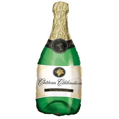 36" Champagne Bottle Mylar Balloon