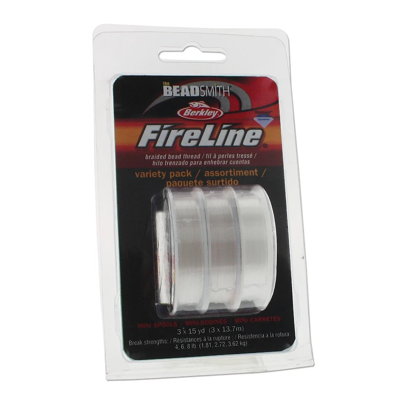 The Beadsmith® FireLine® Clear Variety Pack