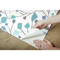RoomMates Blue Terrazzo Branch Peel & Stick Wallpaper