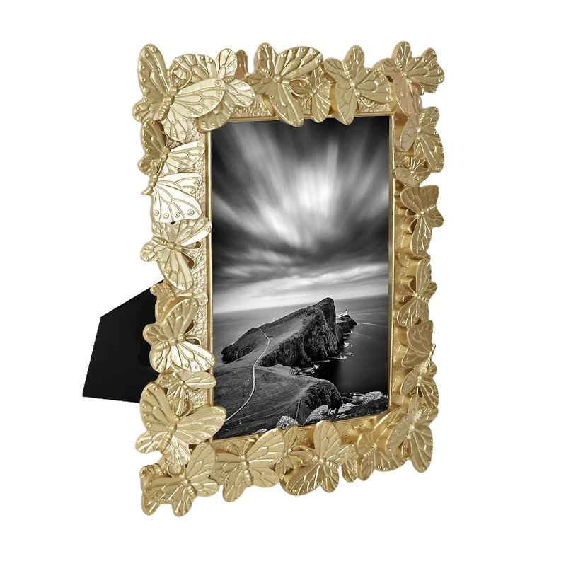 Treasured Finds 5" x 7" Gold Butterfly Tabletop Frame by Studio Décor®