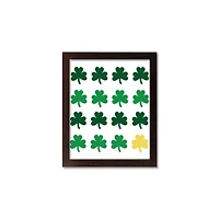 Shamrock Gold 11" x 14" Black Framed Print Under Plexiglass
