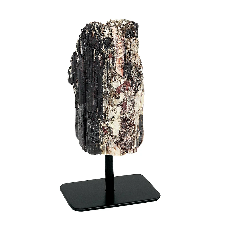 Black Tourmaline on metal Stand