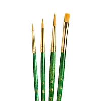Princeton™ RealValue™ Golden Taklon 4 Piece Brush Set