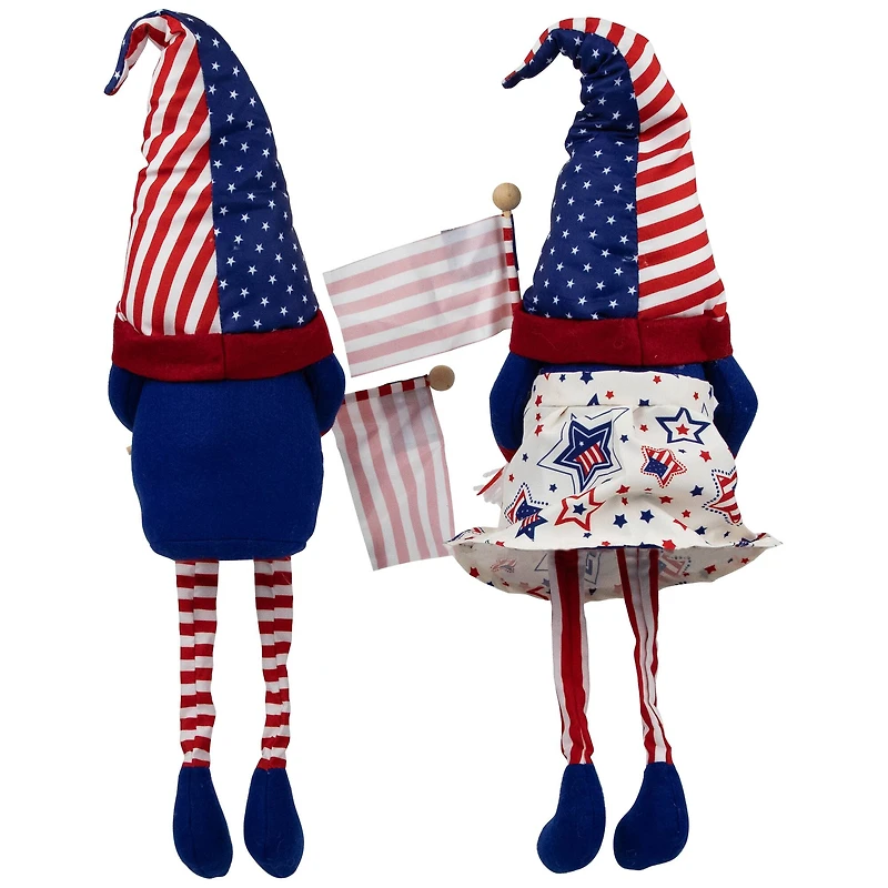 21" Stars & Stripes Patriotic Gnome Set