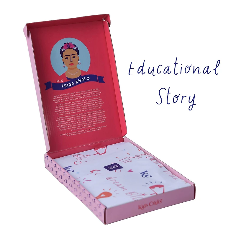 Kids Crafts Create Like Frida Self-Portrait Mirror Painting Kit