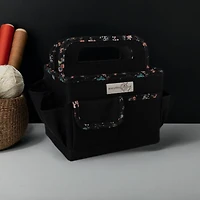 Everything Mary Black & Floral Collapsible Craft Caddy