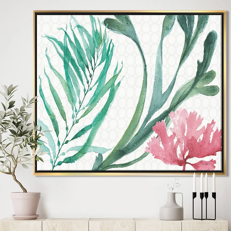 Designart - Mixed Botanical Green Leaves III