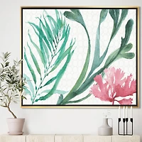 Designart - Mixed Botanical Green Leaves III