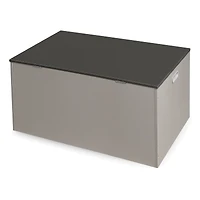 Badger Basket Woodgrain Gray Flat Bench Top Toy & Storage Box